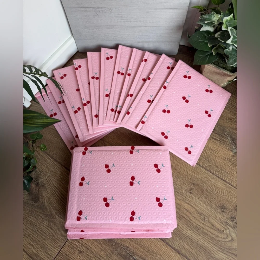 Pink Cherry Poly Bubble Self-Sealing Padded Mailers - 9x6 - Qty. 20